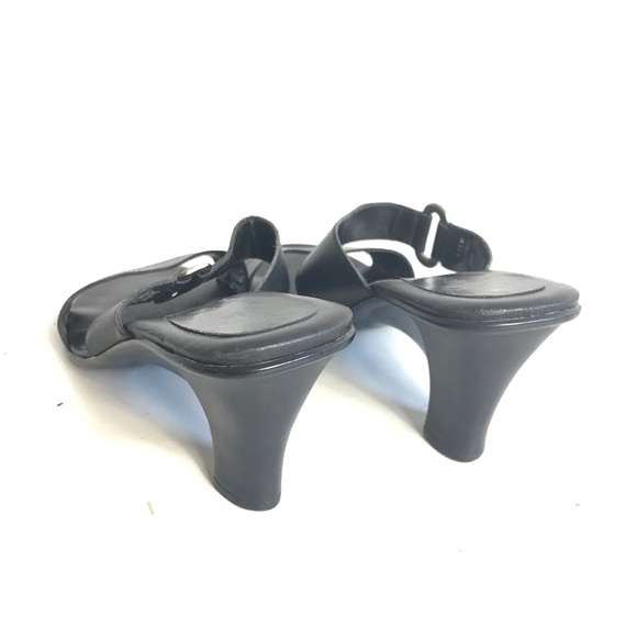 Paolo Corelli size 8.5 M black leather sandals - Picture 3 of 4